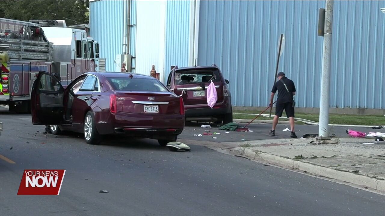 Two transported to the hospital after multi-vehicle crash